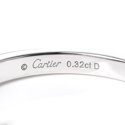 Cartier Platinum Diamond .32ct 1895 Solitaire Engagement Ring 52 6 5 of 7