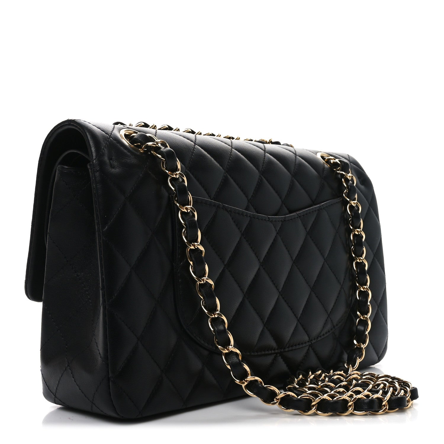 Chanel Lambskin Quilted Medium Double Flap Black 3 of 11