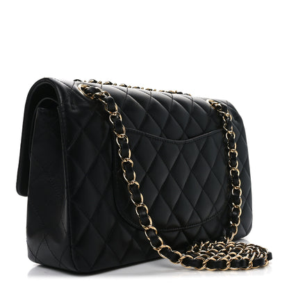 Chanel Lambskin Quilted Medium Double Flap Black 3 of 11