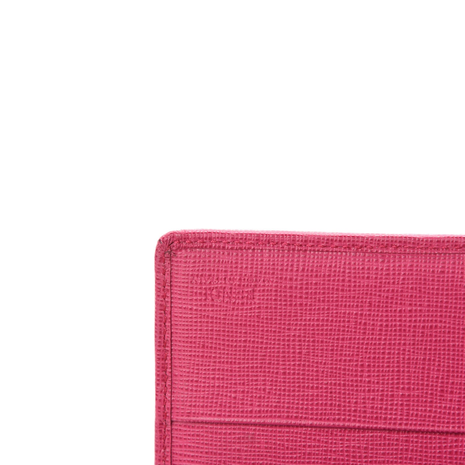 Fendi Vitello Elite Zucca Envelope Wallet Tobacco Pink 8 of 8