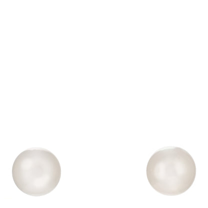 Tiffany Sterling Silver Freshwater Pearl 9mm Ziegfeld Earrings 1 of 5