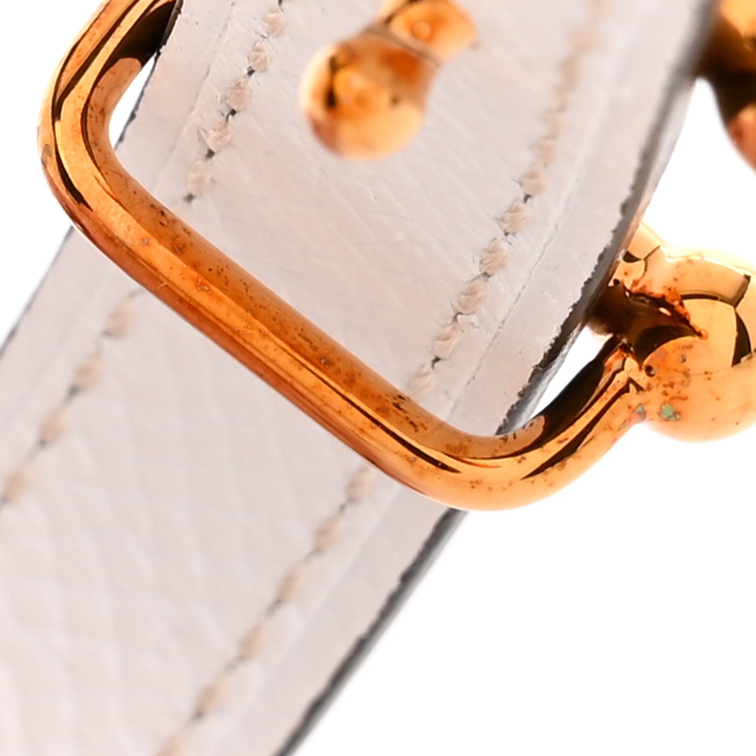 Hermes Epsom Swift 24mm Mors H Belt 70/28 Etoupe White 5 of 6