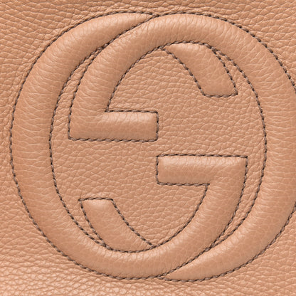 Gucci Pebbled Calfskin Small Soho Disco Bag Camelia 10 of 10