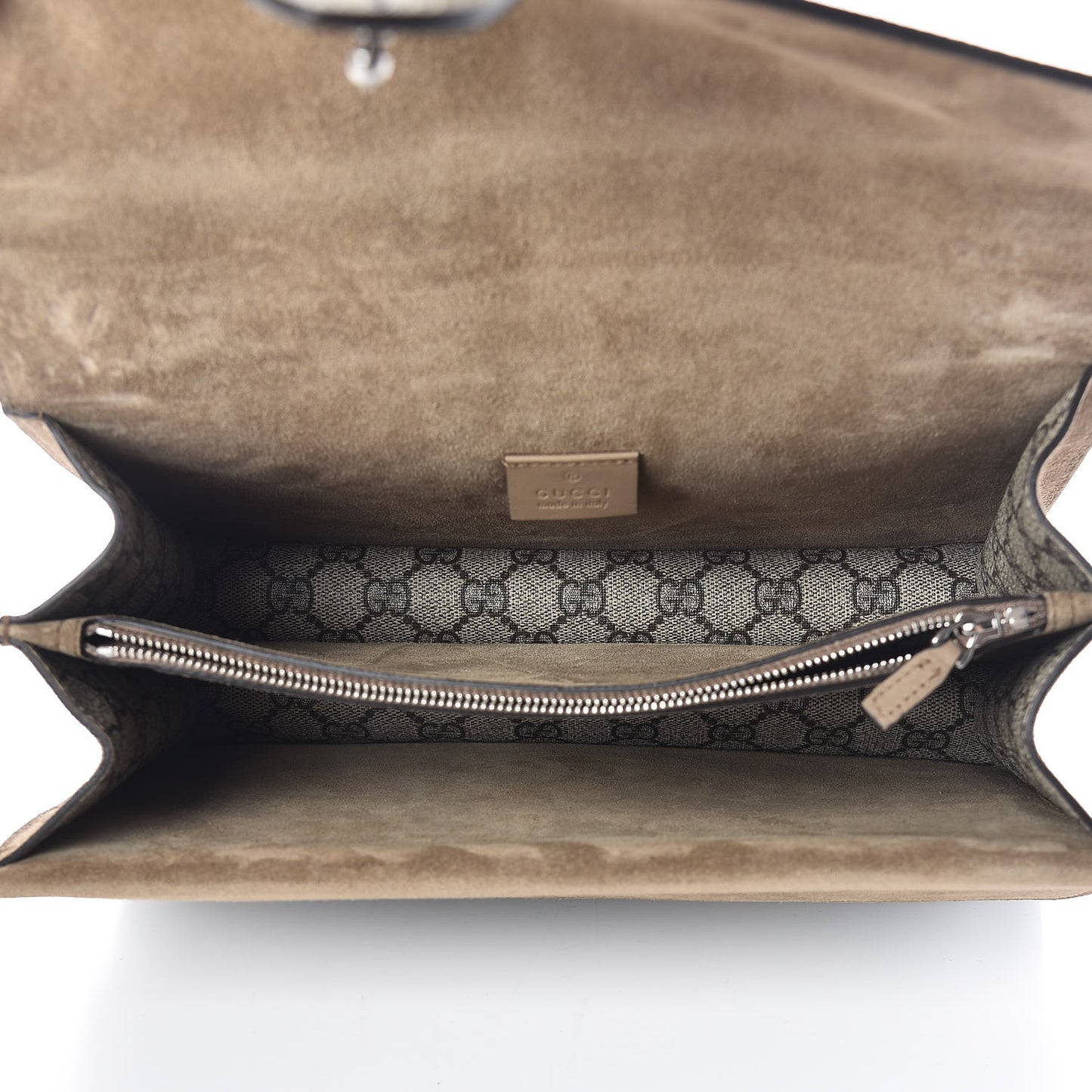 GG Supreme Monogram Small Dionysus Shoulder Bag Taupe