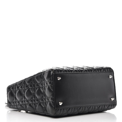 Christian Dior Lambskin Cannage Medium Lady Dior Black 5 of 9