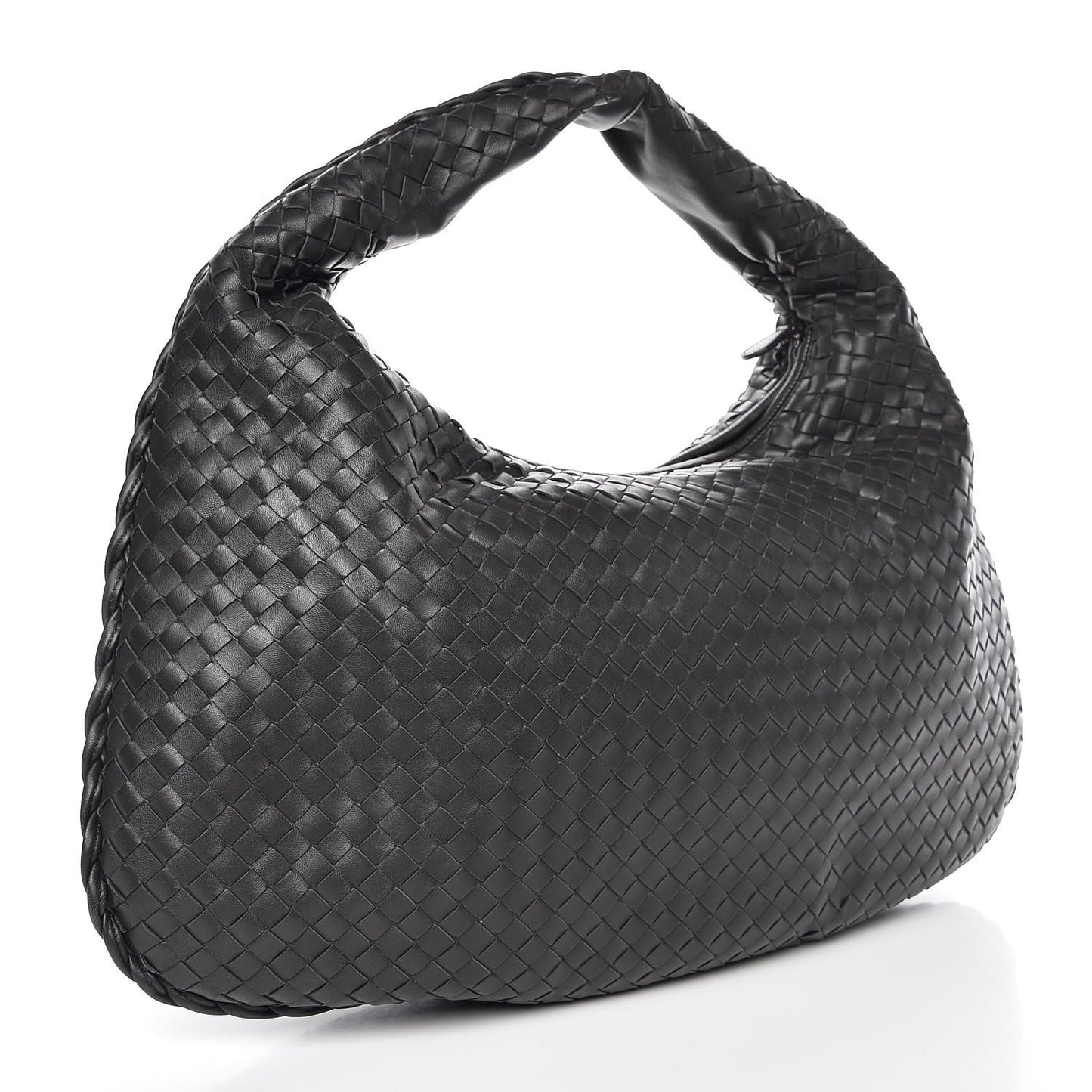 Nappa Intrecciato Large Veneta Hobo Ardoise