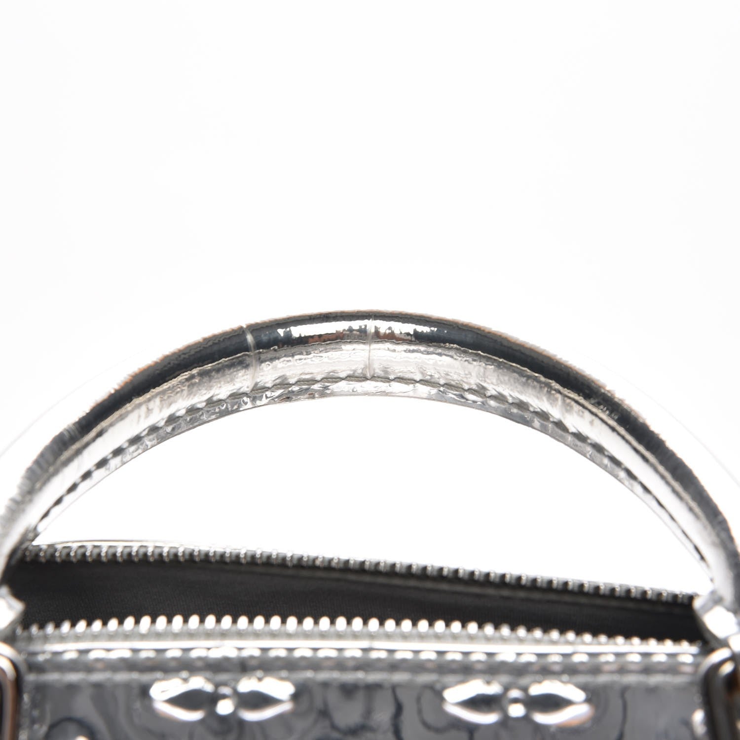 Louis Vuitton Monogram Miroir Speedy 35 Silver 8 of 9