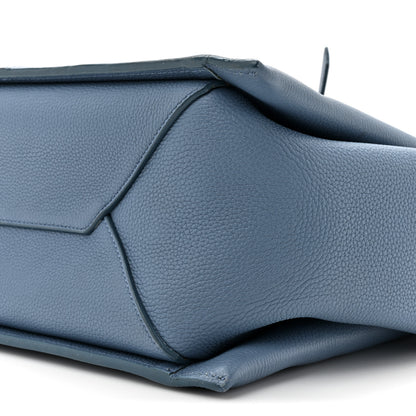 Celine Calfskin Small Tri-Fold Shoulder Bag Steel Blue 9 of 11