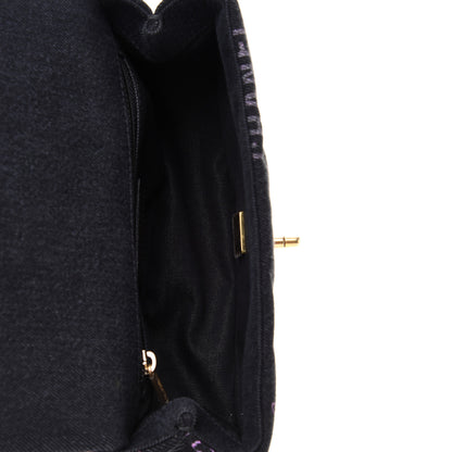 Chanel Denim Quilted Denim Mood Mini Rectangular Flap Black Multicolor 5 of 13