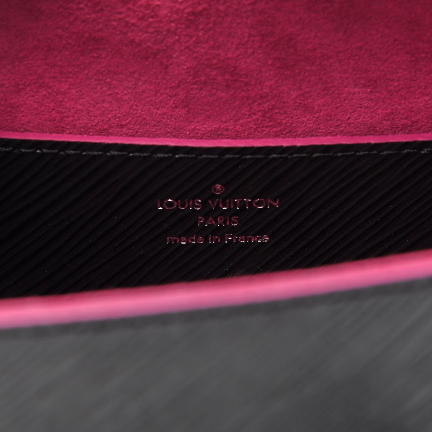 Epi Twist Shoulder Bag MM Black Pink