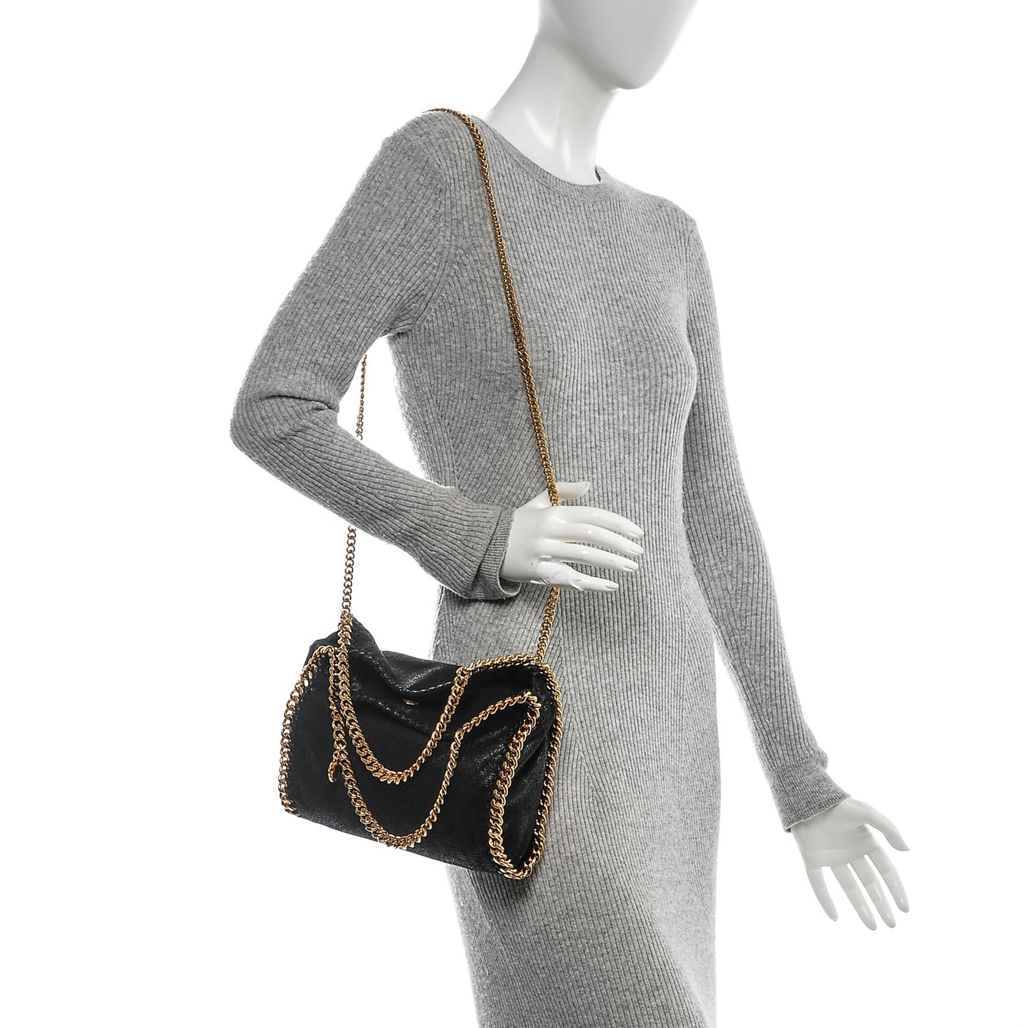 Shaggy Deer Mini Falabella Tote Black