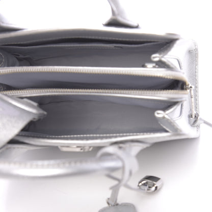Marc Jacobs Metallic Saffiano Little Big Shot Tote Silver 5 of 10