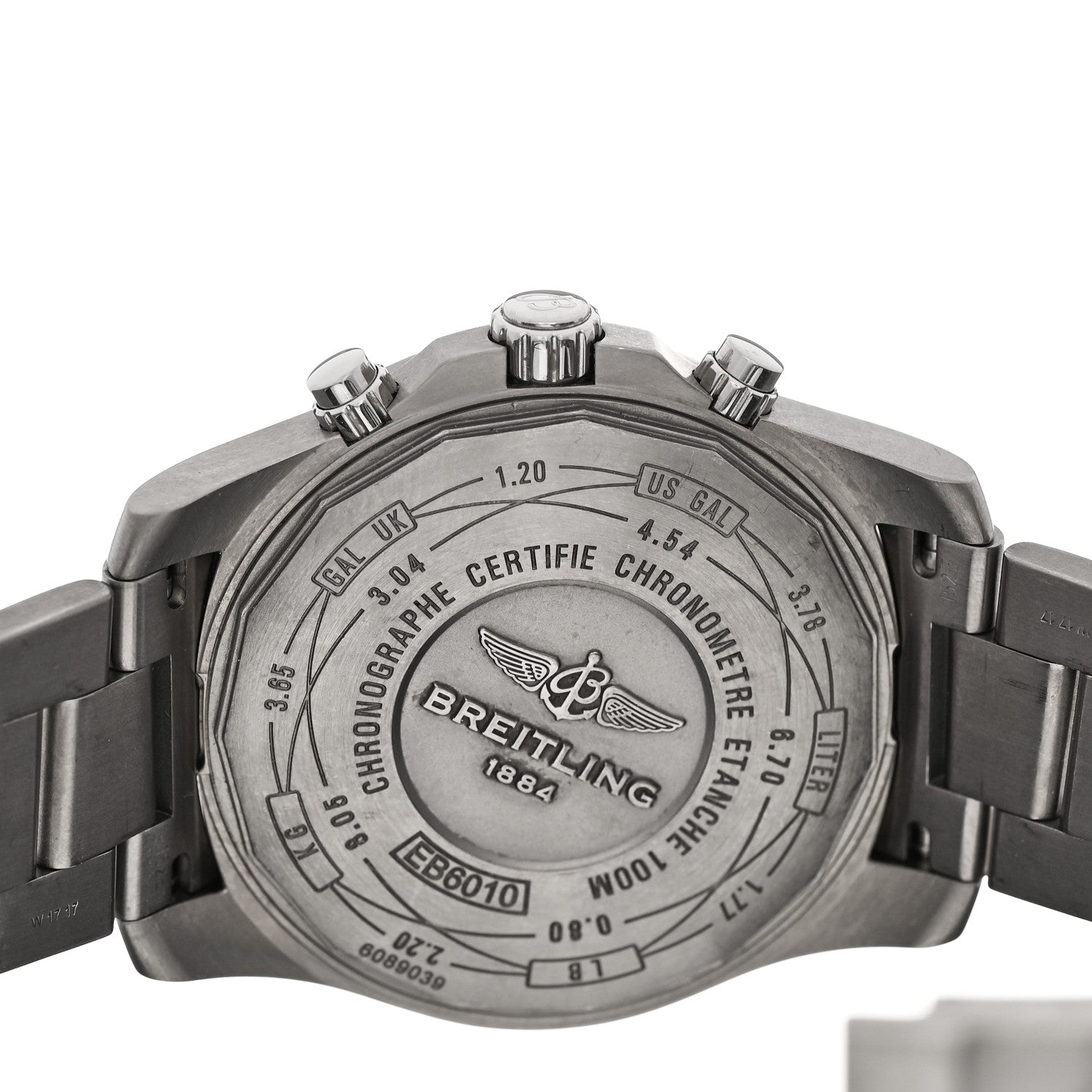 Breitling Titanium 43mm Chronospace Evo B60 Chronograph Quartz