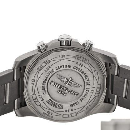 Breitling Titanium 43mm Chronospace Evo B60 Chronograph Quartz Watch Black EB6010 4 of 5