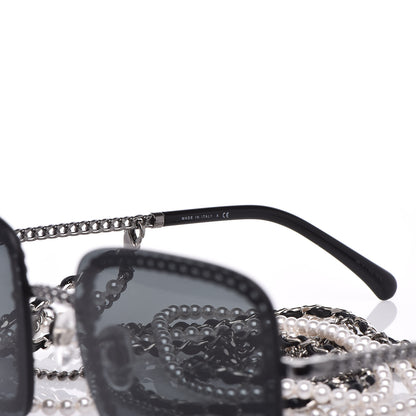 Chanel Chain Square Sunglasses 4244 Black 7 of 9