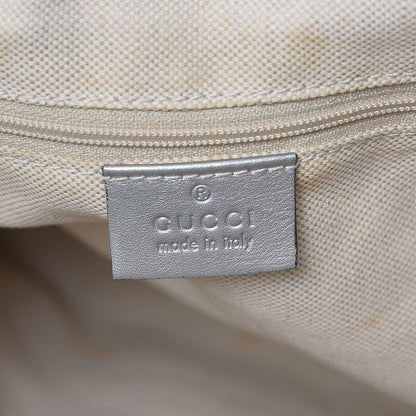 Gucci Guccissima Medium Sukey Tote Silver 6 of 17