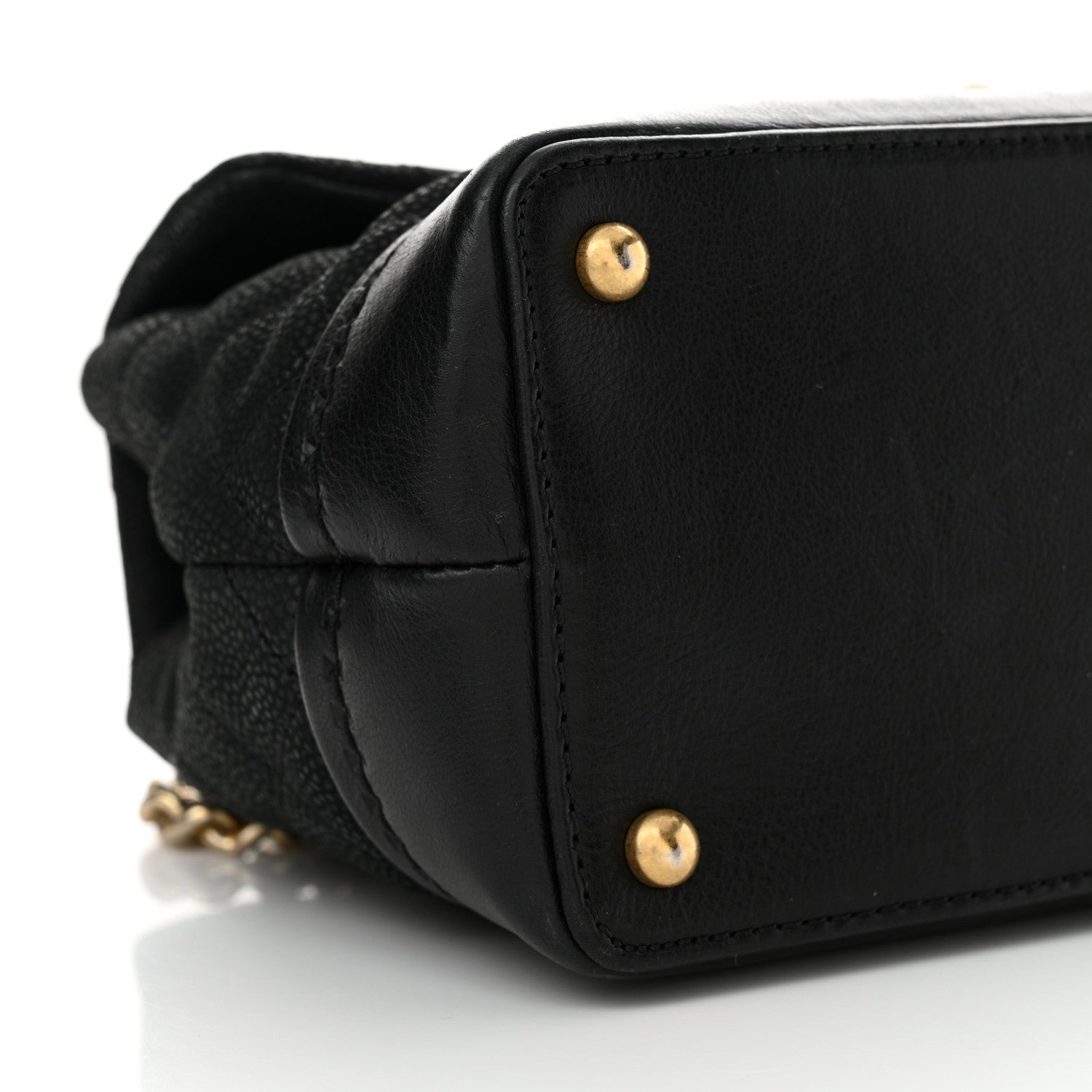 Chanel Iridescent Grained Calfskin Medium Globe Trotter Flap Black 9 of 15