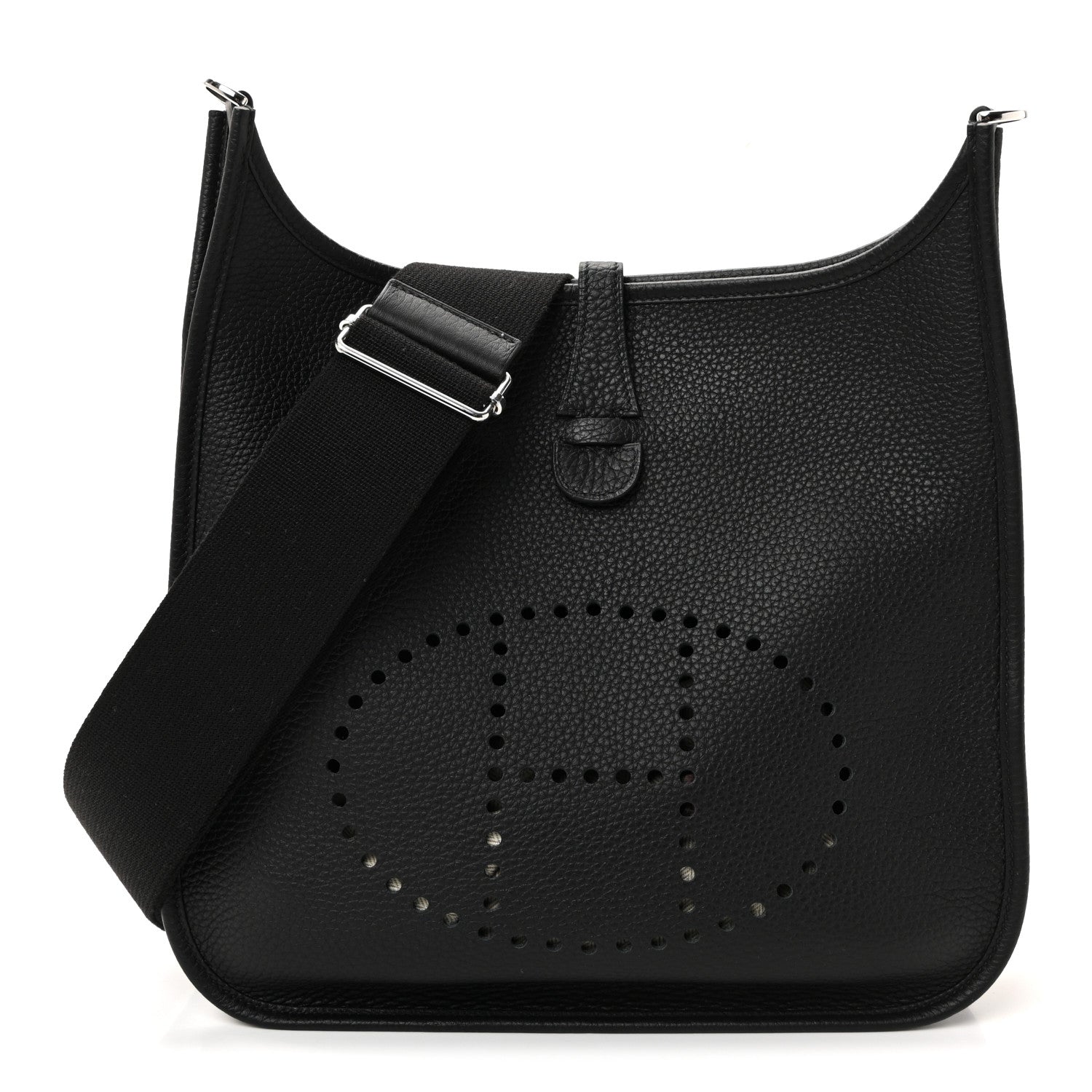 Hermes Taurillon Clemence Evelyne III PM Black 1 of 10