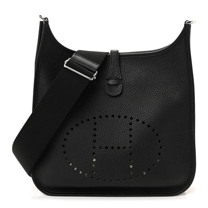 Hermes Taurillon Clemence Evelyne III PM Black 1 of 10