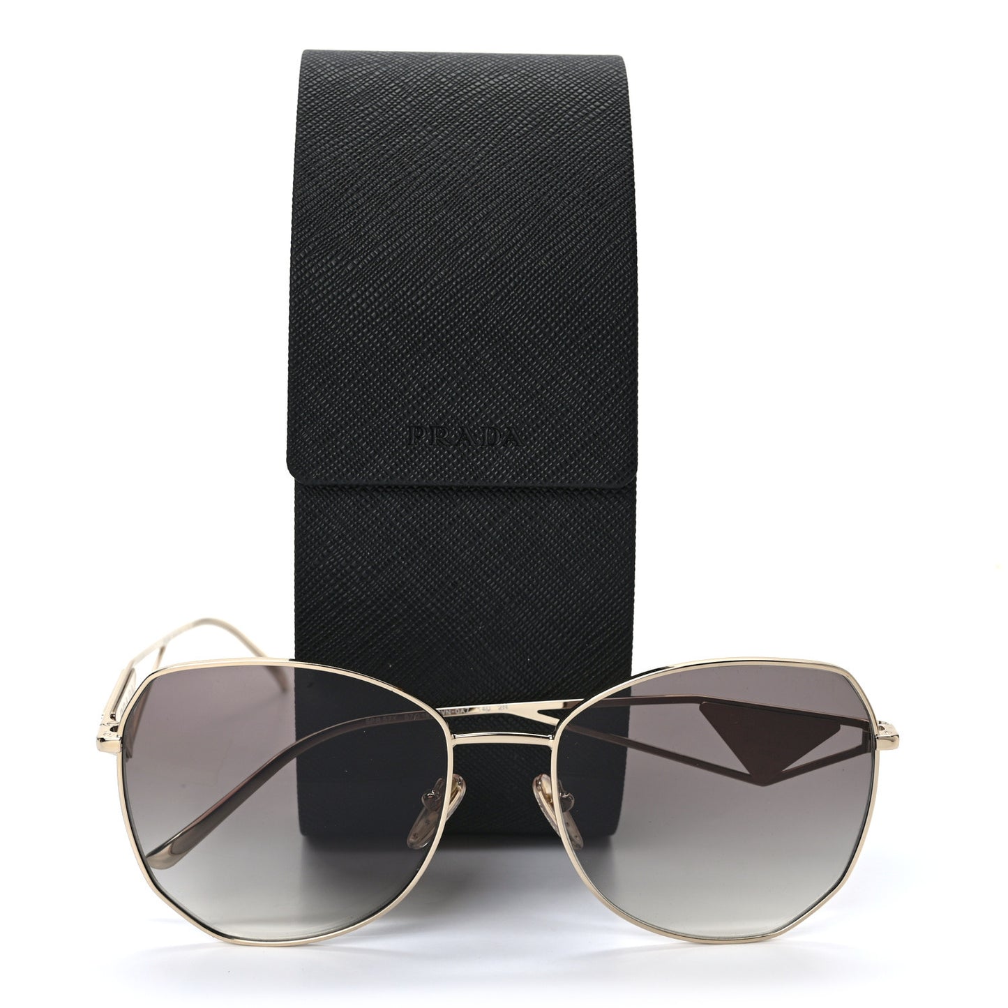 Metal Symbole Triangle Logo Sunglasses SPR57Y Smoky Grey