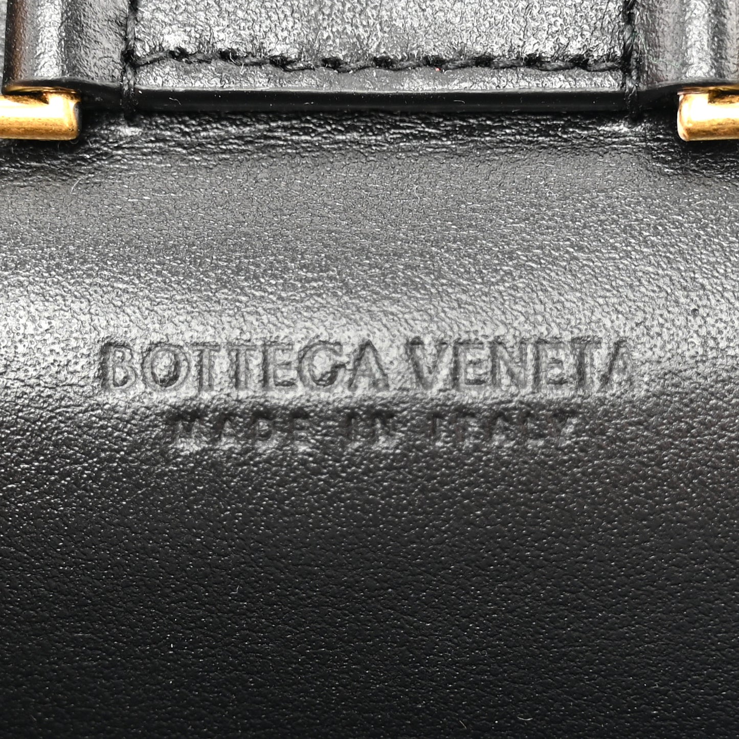 Nappa Intrecciato Trio Card Case On Chain Black