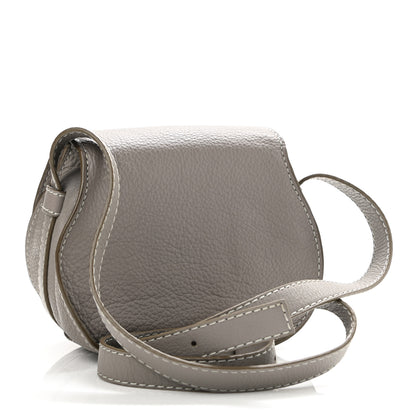 Chloe Calfskin Mini Marcie Round Crossbody Bag Cashmere Grey 2 of 11
