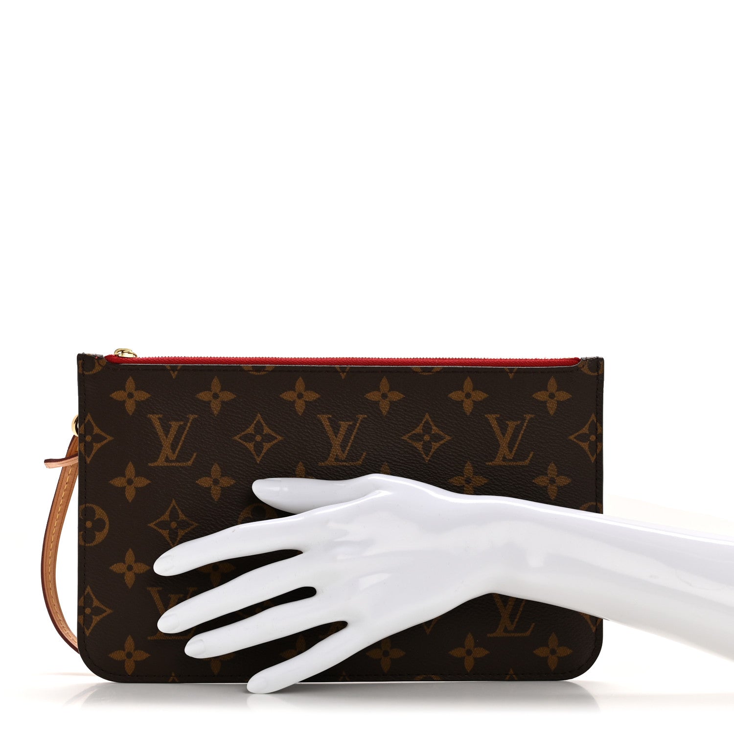 Louis Vuitton Monogram Neverfull MM GM Pochette Cherry 2 of 7