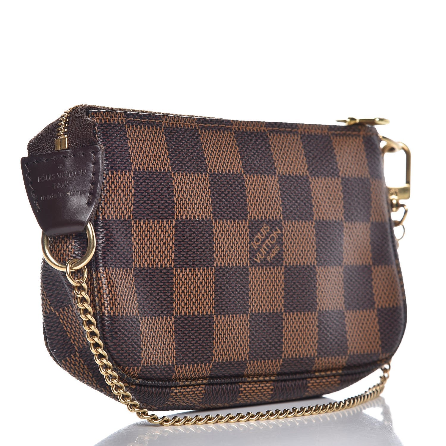 Louis Vuitton Damier Ebene Complice Trunks and Bags Mini Pochette Accessories Red 2 of 8
