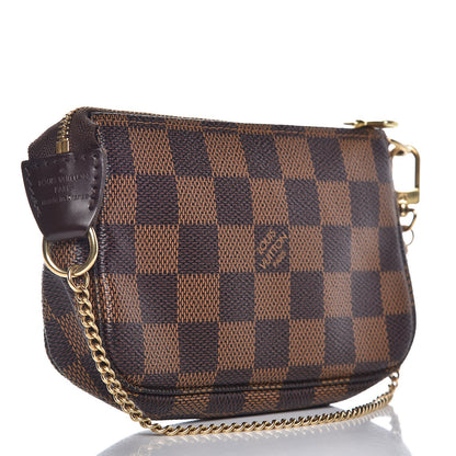 Louis Vuitton Damier Ebene Complice Trunks and Bags Mini Pochette Accessories Red 2 of 8