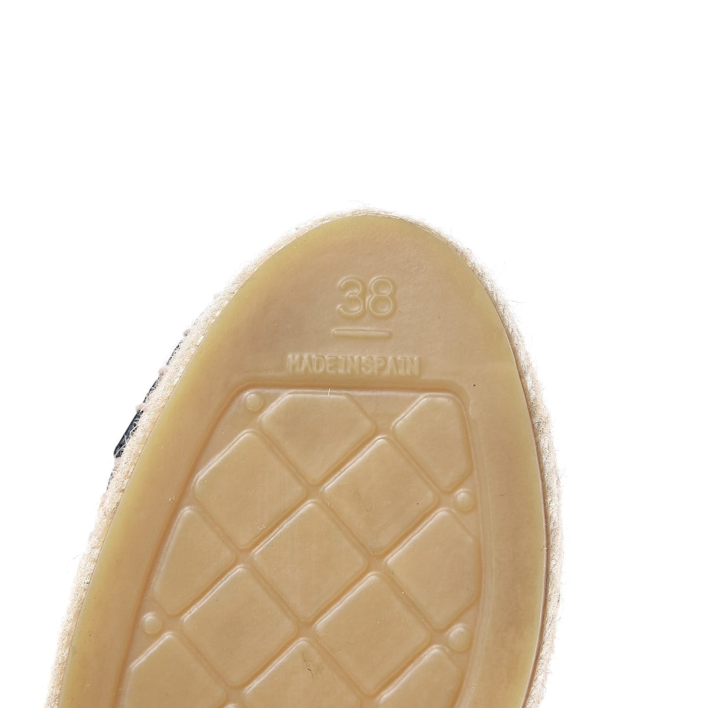 Lambskin CC Espadrilles 38 Black