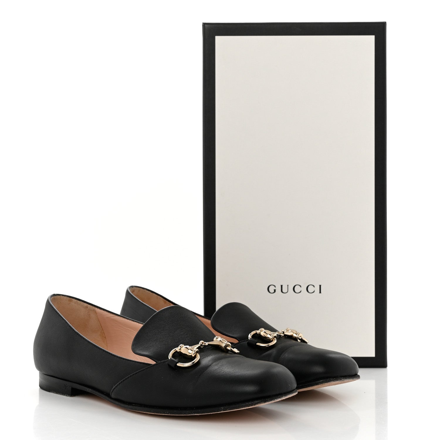 Gucci Calfskin Horsebit Loafers 37 Black 10 of 10