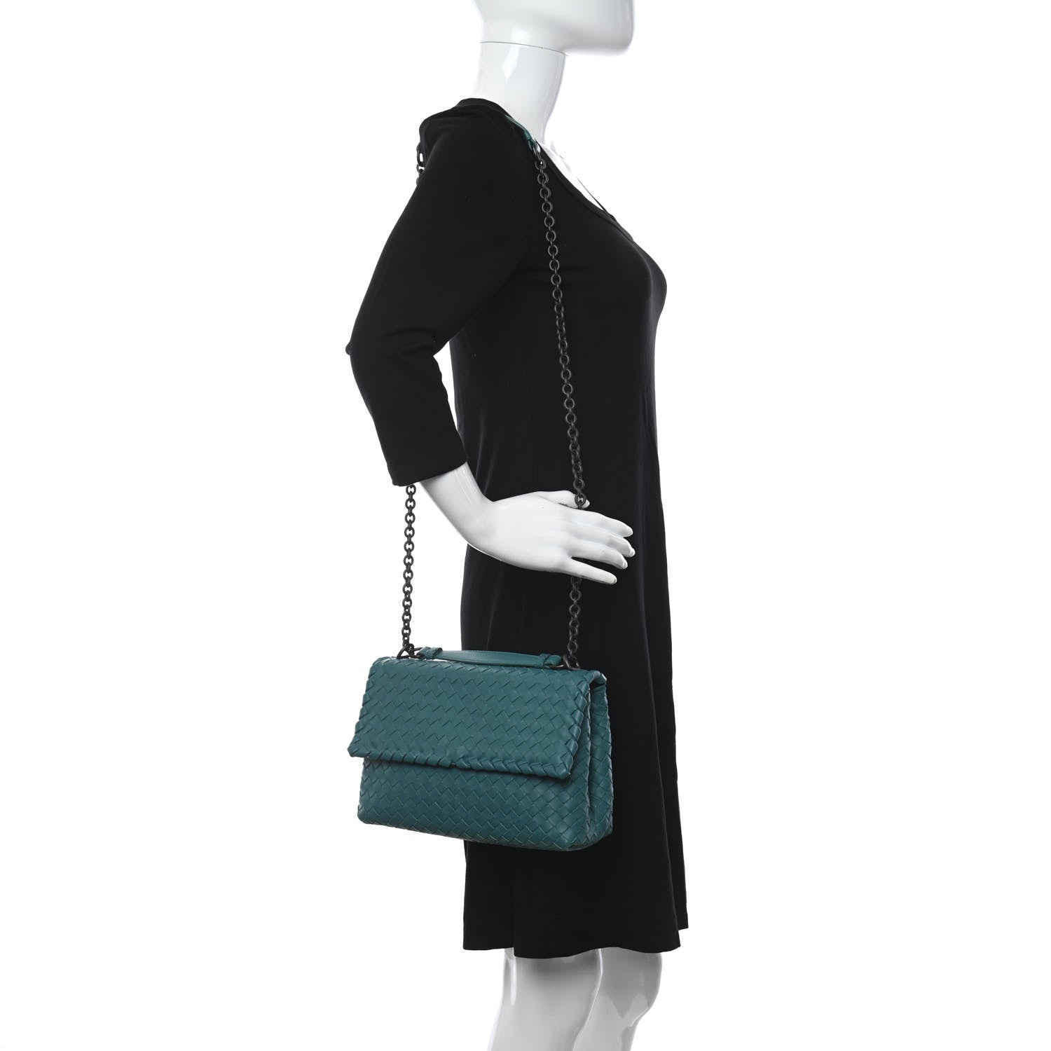 Bottega Veneta Nappa Intrecciato Small Olimpia Shoulder Bag Canard 2 of 10