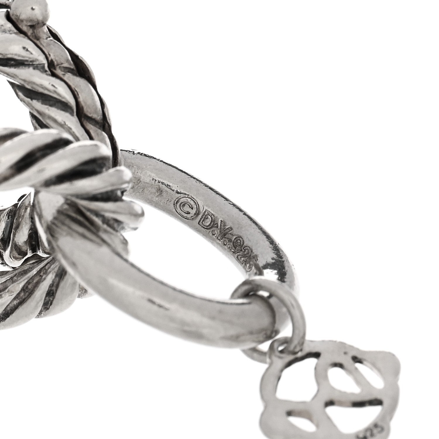 David Yurman Sterling Silver 12mm Large Oval Link Bracelet 3 of 3