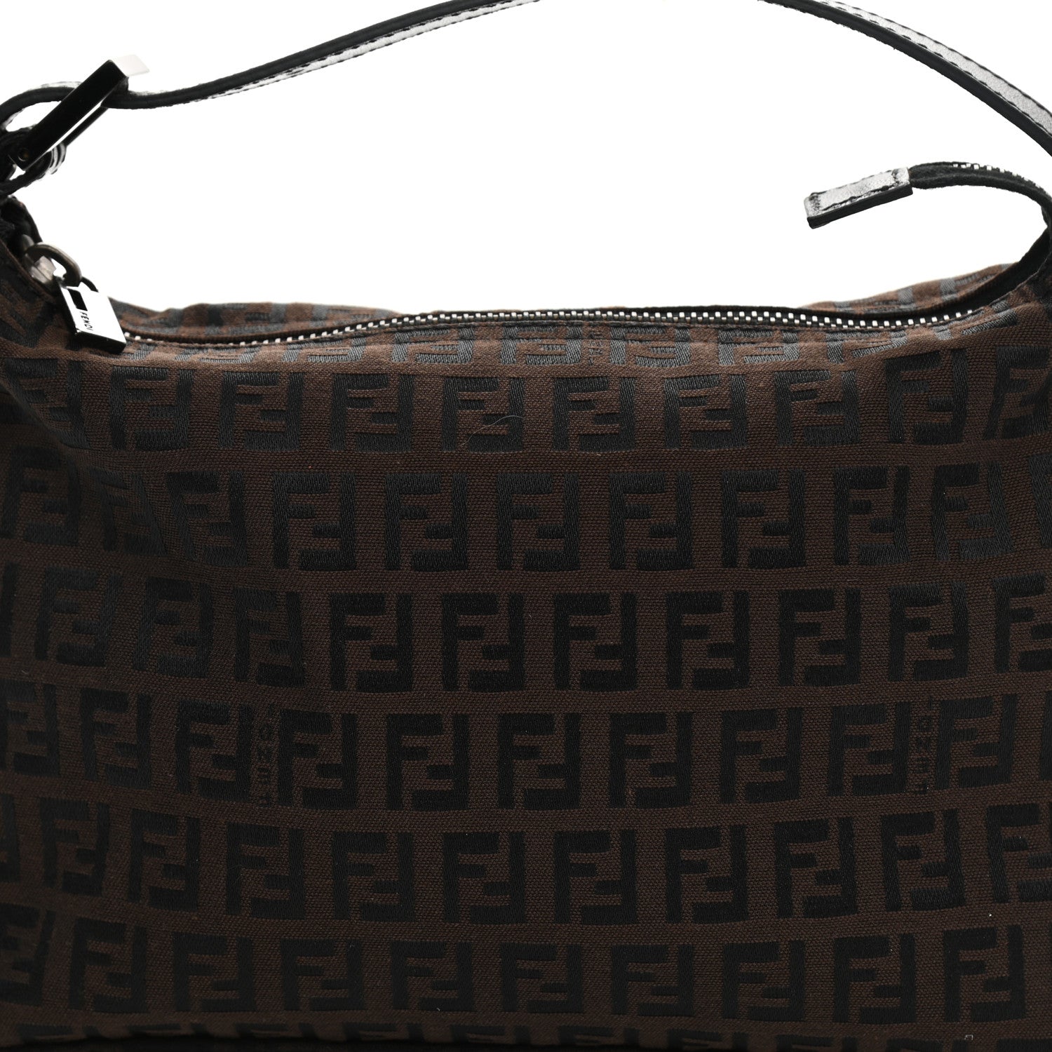 Fendi Zucchino Mini Pochette Tobacco Moro 8 of 10