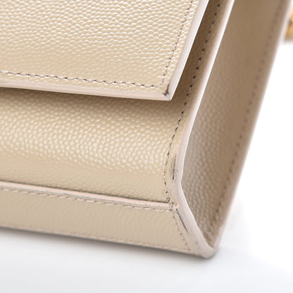 Saint Laurent Grain De Poudre Small Monogram Kate Satchel Nude Powder 9 of 10