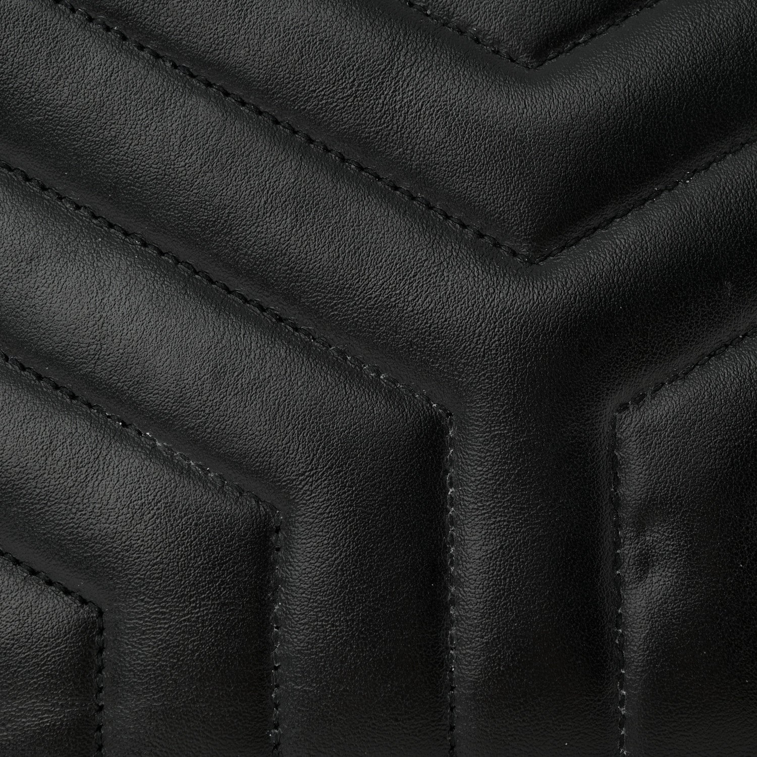 Saint Laurent Calfskin Y Quilted Monogram Medium Loulou Chain Satchel Black 13 of 14