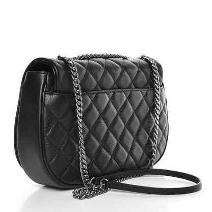Chanel Calfskin Quilted Casual Pocket Messenger Flap Black 3 of 11