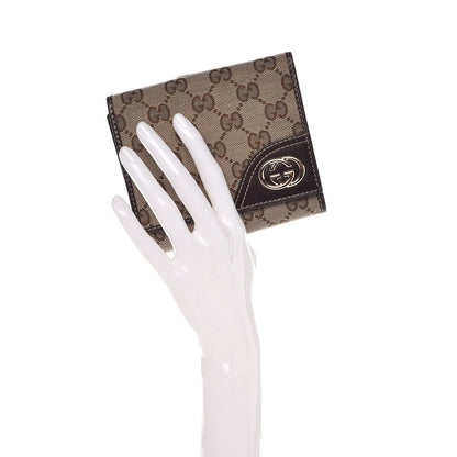 Gucci Monogram New Britt French Wallet Dark Brown 2 of 8