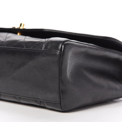 Chanel Lambskin Quilted Medium Single Flap Black 7 of 10