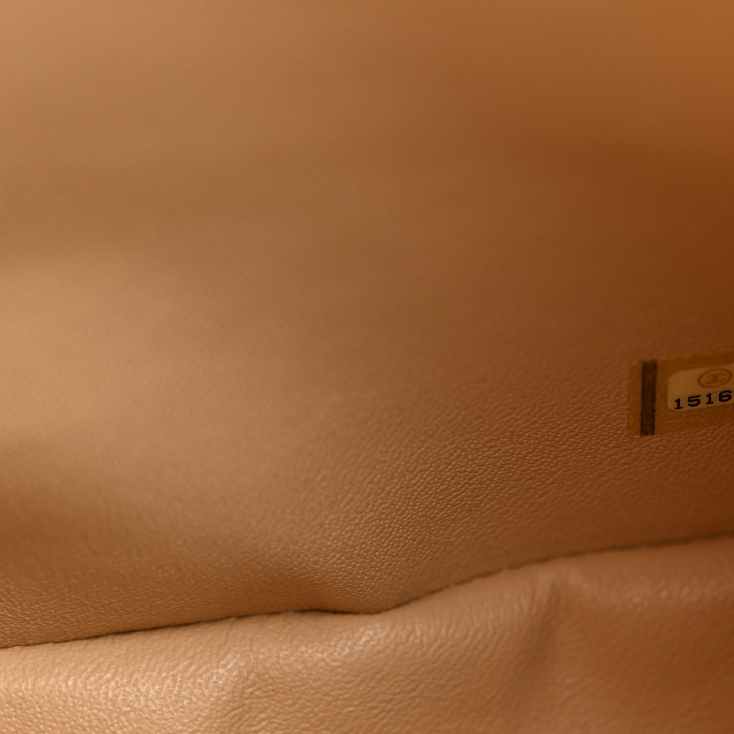 Caviar Quilted Jumbo Double Flap Light Beige