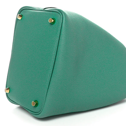Hermes Taurillon Clemence Picotin Lock 18 PM Vert Jade 10 of 11