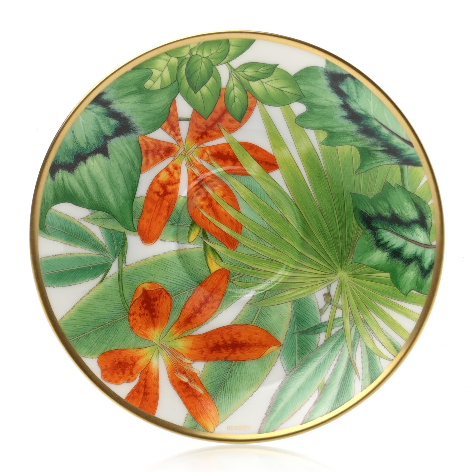 Hermes Porcelain Passifolia Coffee Cup And Saucer Set Of 2 6 of 9
