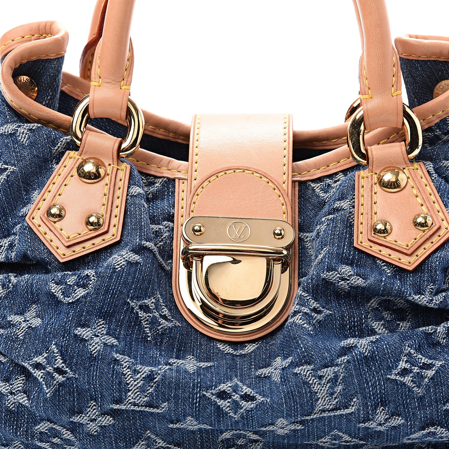 Monogram Denim Pleaty Blue
