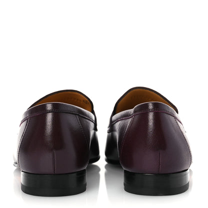 Hermes Goatskin Mens Paris Loafers 42 Marron Mahogany 6 of 13