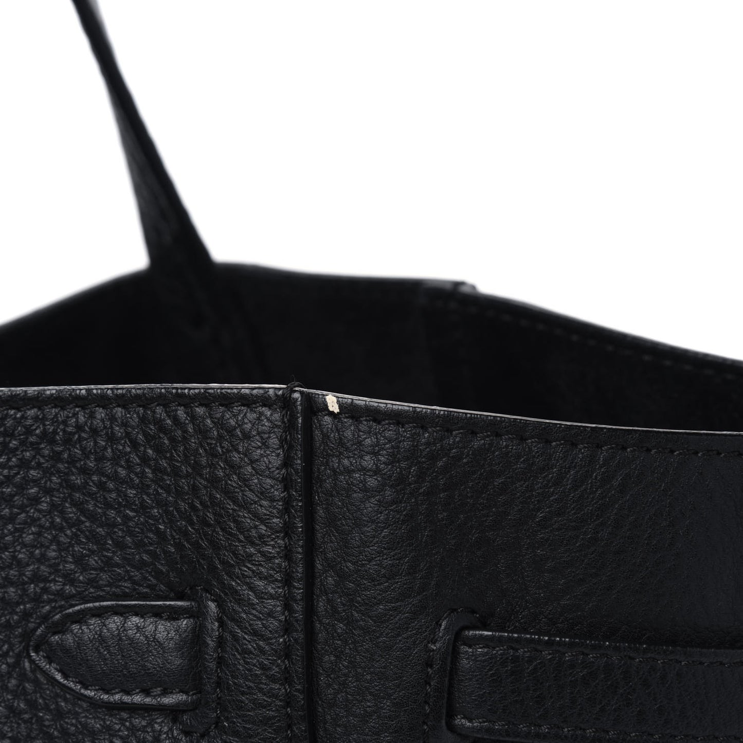 Soft Grained Calfskin Medium Belt Cabas Phantom Black