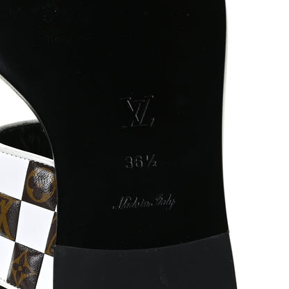 Louis Vuitton Monogram Calfskin Matchmake Flat Thong Sandals 36.5 Black 10 of 10