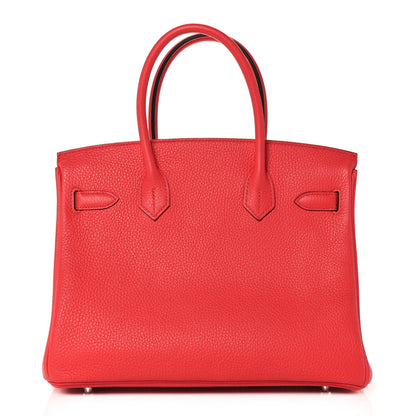 Hermes Togo Verso Birkin 30 Rose Texas Orange 4 of 35