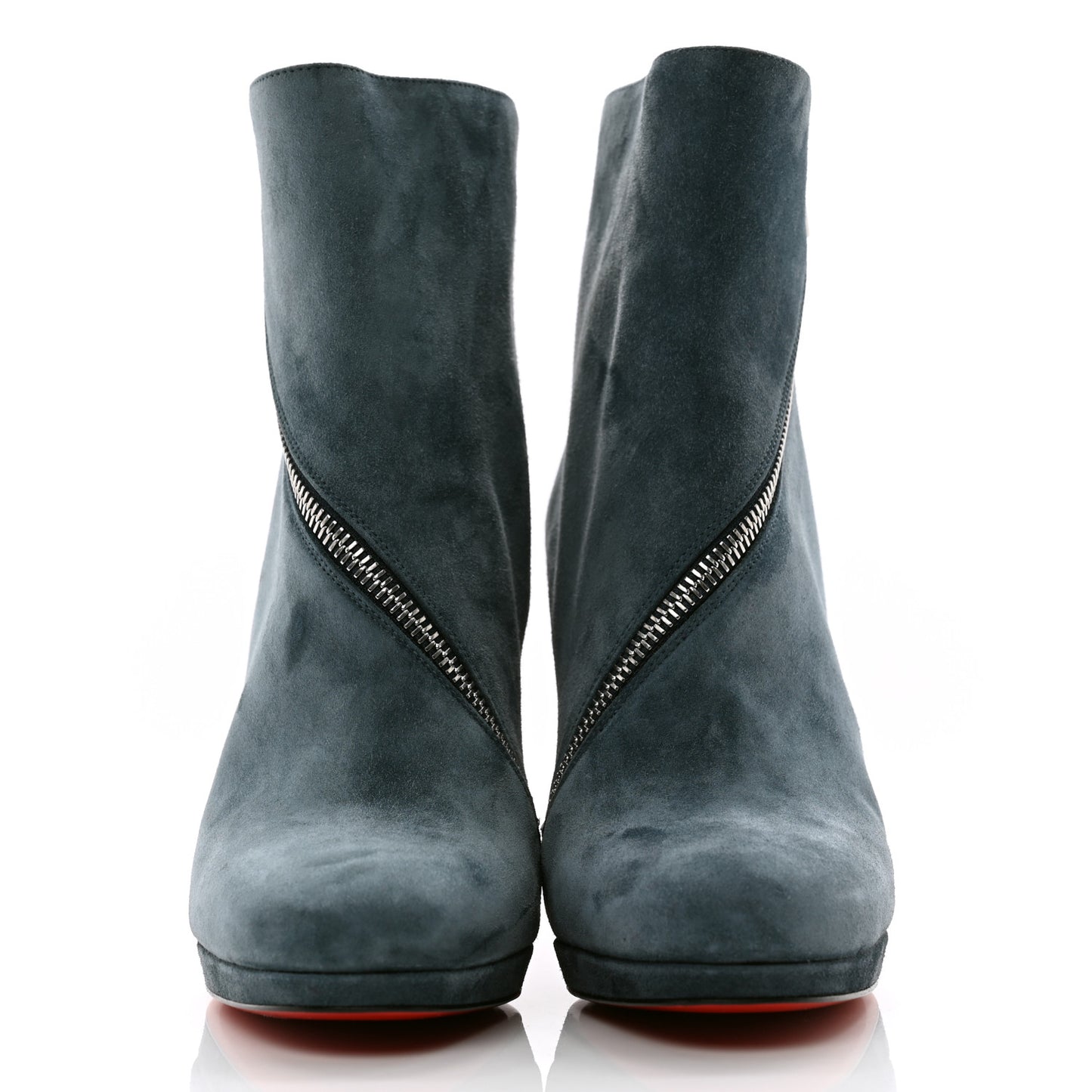 Veau Velours Birgitta 100 Zip Around Ankle Bootie 37.5 Tempete