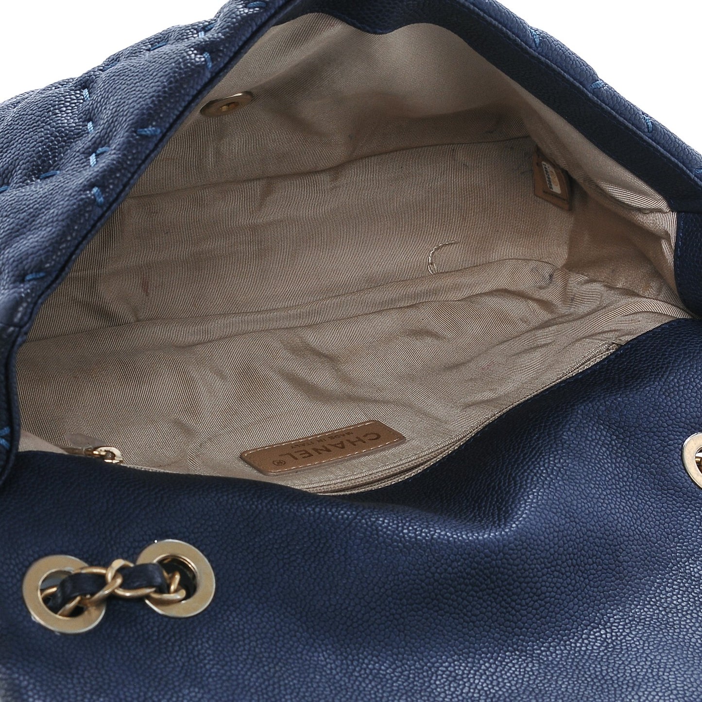 Caviar Wild Stitch Flap Navy