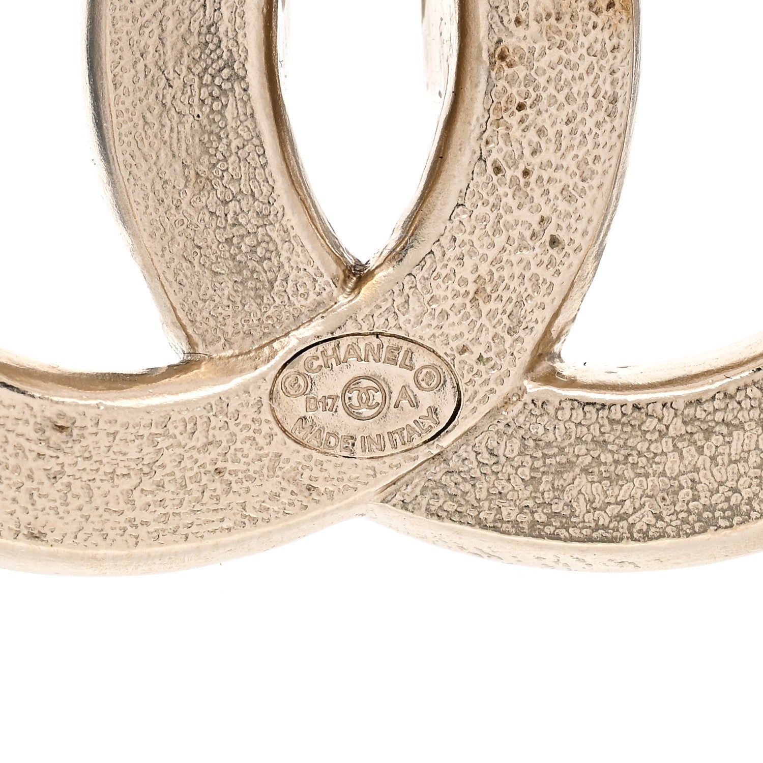 Chanel Baguette Crystal CC Brooch Light Gold 4 of 5